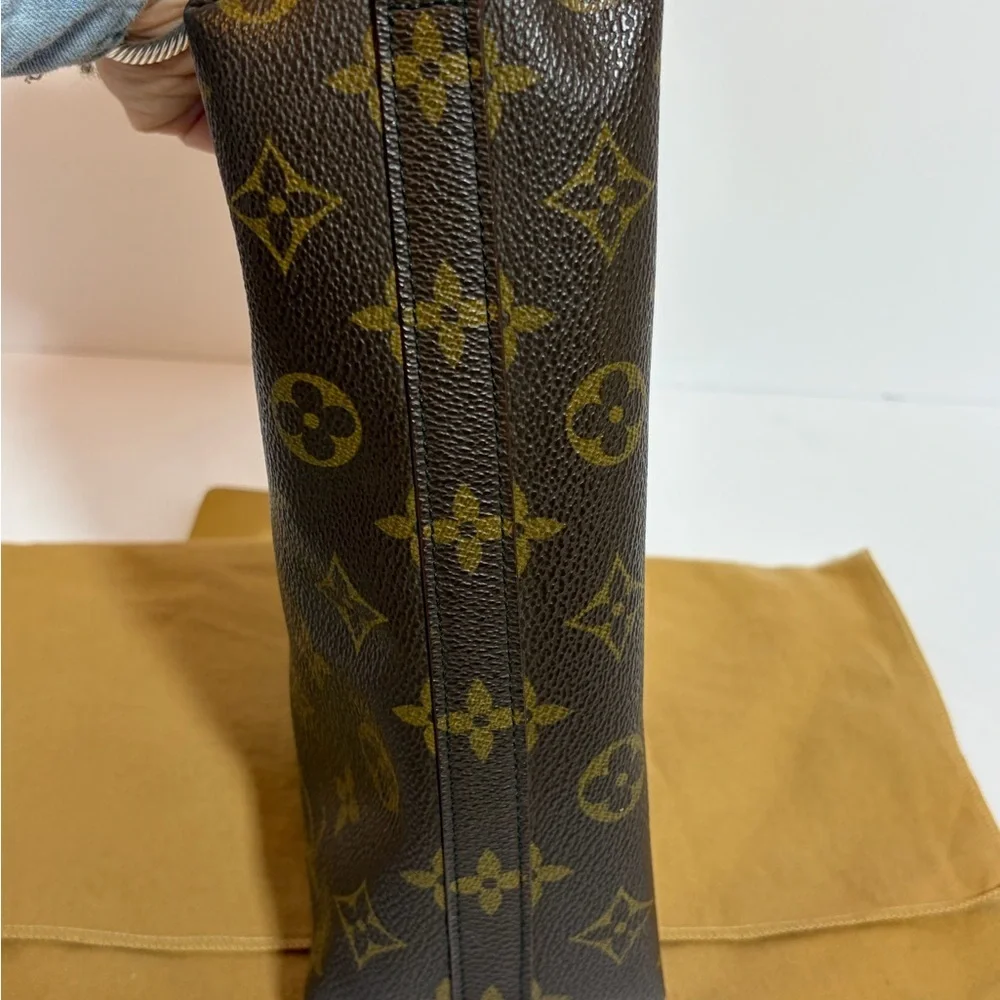 Louis Vuitton Monogram Large size Cosmetic Case in Brown and Gold